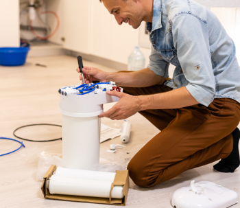 Water filter install