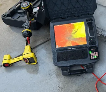 camera inspecting pipes