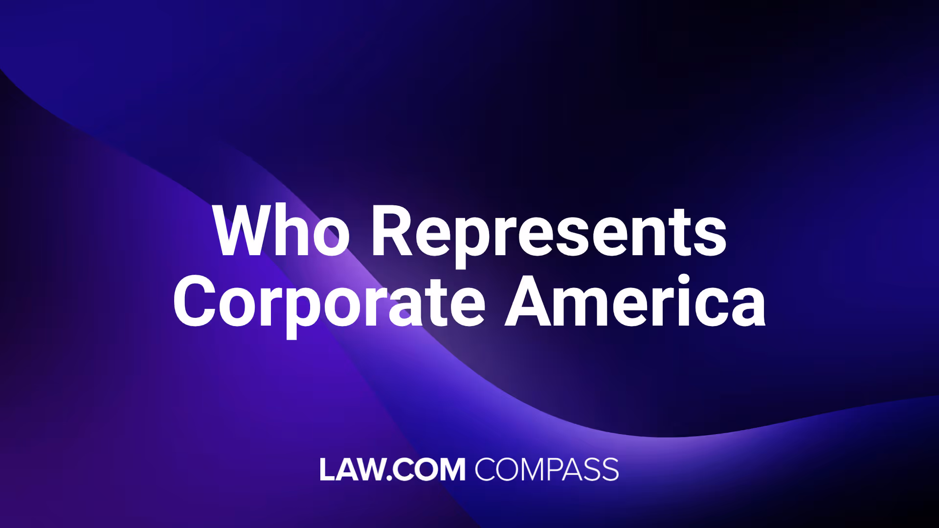 Cover image of the Who Represents Corporate America survey