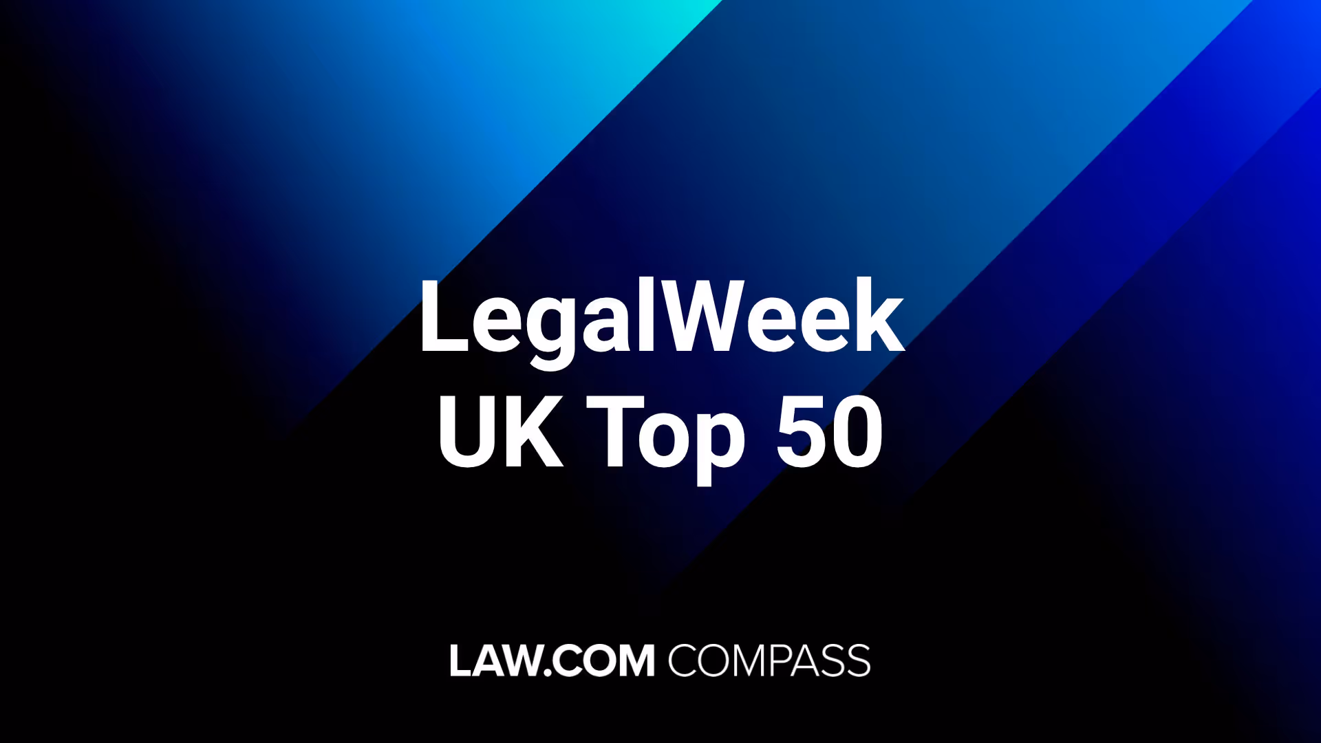 Cover image of the LegalWeek UK Top 50 ranking