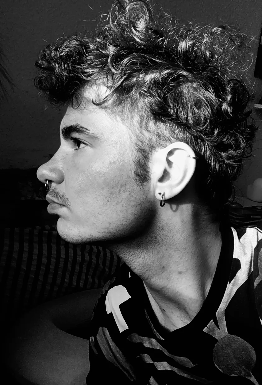 Schwarz-weiß-Foto im Profil von Rick Palm