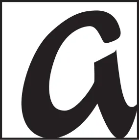 Logo des AphorismA Verlags. Ein kleines, schwarzes, geschwungenes A.