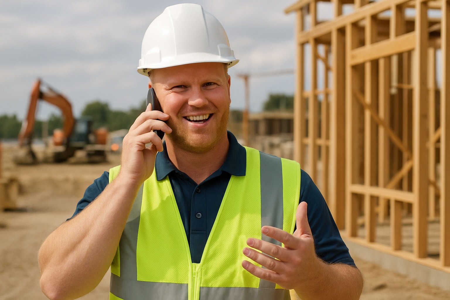 A senior project manager on a job site.