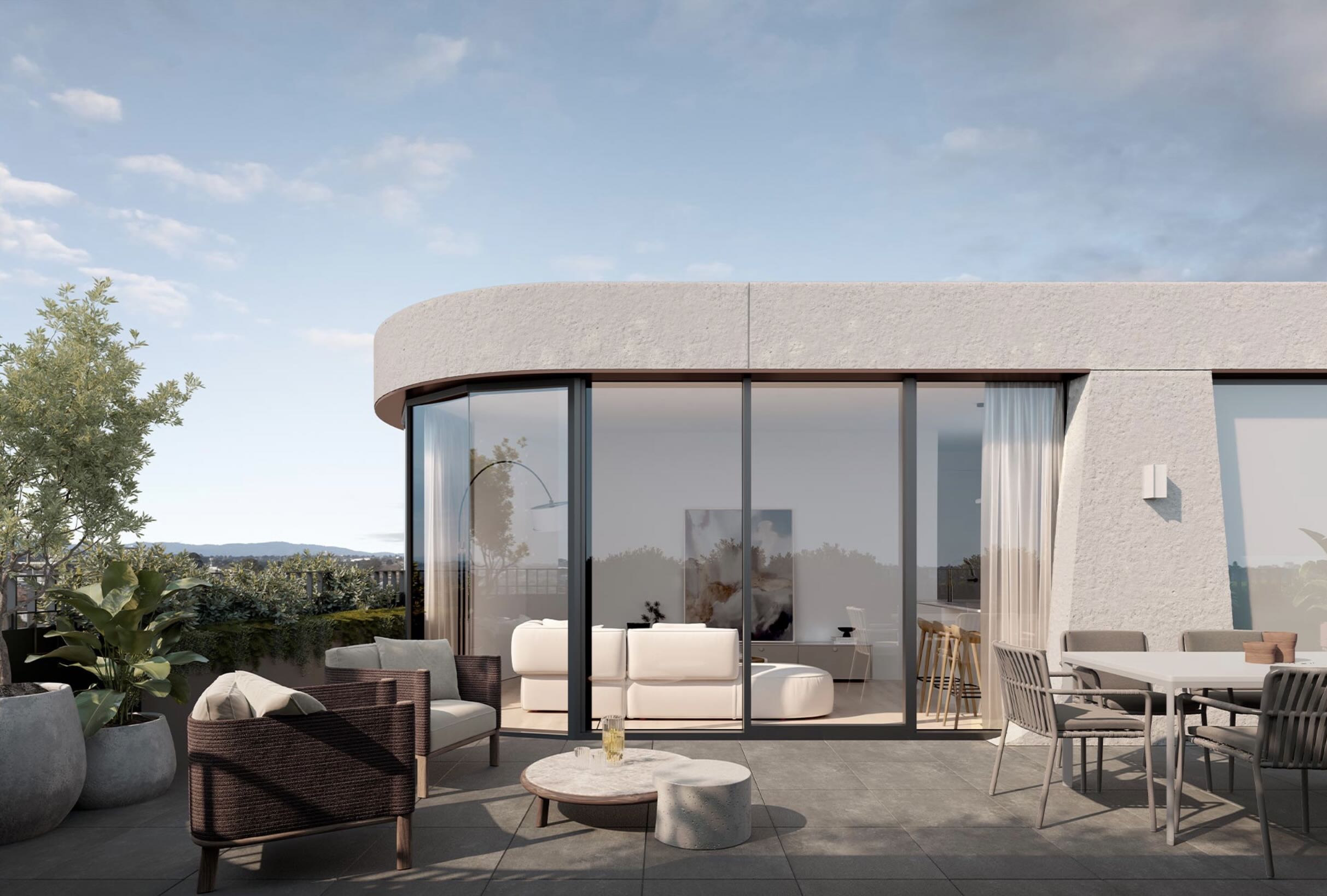 Image of the Rosella rooftop apartment in Murrumbeena.