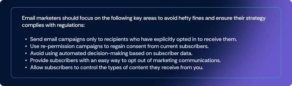 GDPR email marketing guidelines 