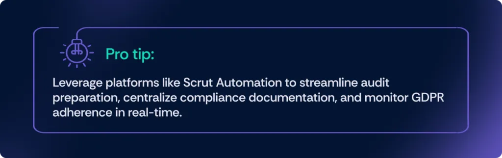 Scrut Automation streamlines GDPR audit