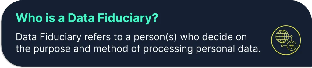 Who is a Data Fiduciary?