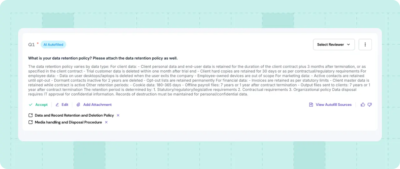 smarter autofill for attachment-based security questions