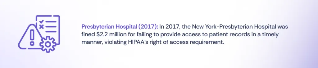 failure to comply with individuals' rights