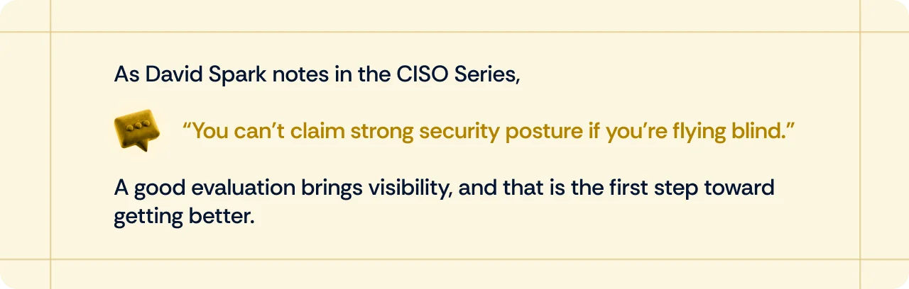David Spark from CISO Series, comments on Security Posture