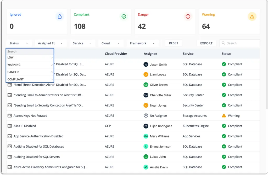 Scrut’s automated status classification