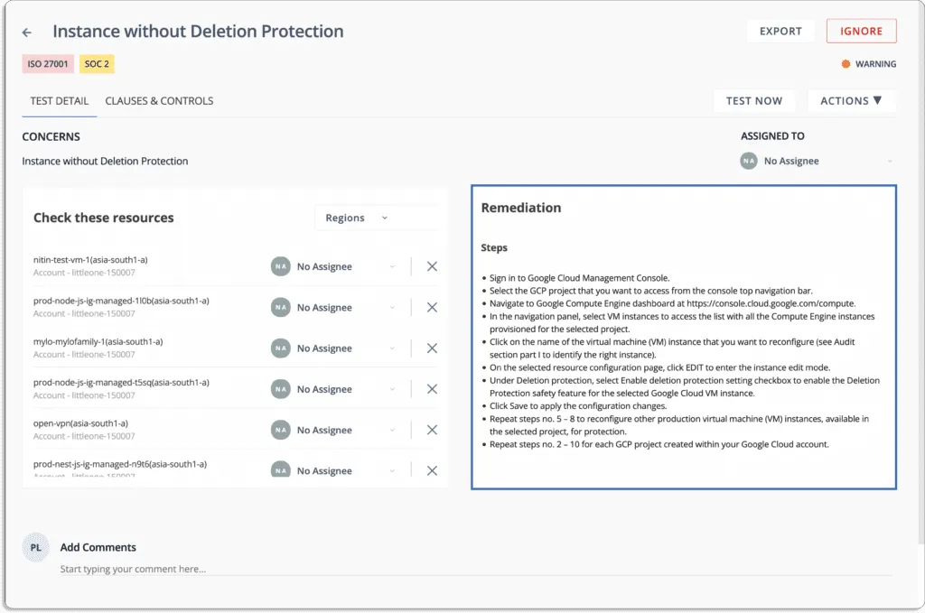 tools and guidance within the platform that help you quickly remediate the issues