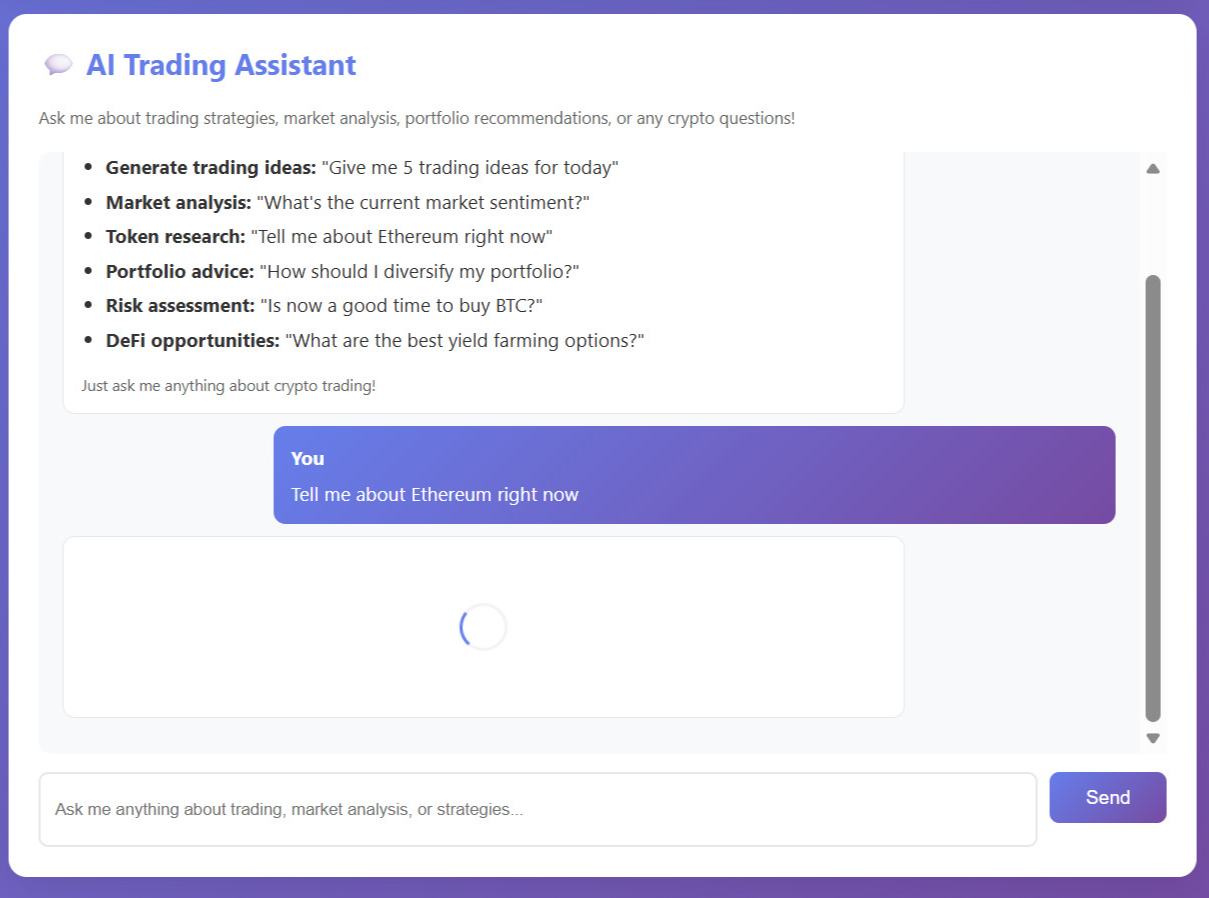 Lazy-loading flow where the UI loads instantly and the AI model initializes only after the first user prompt.
