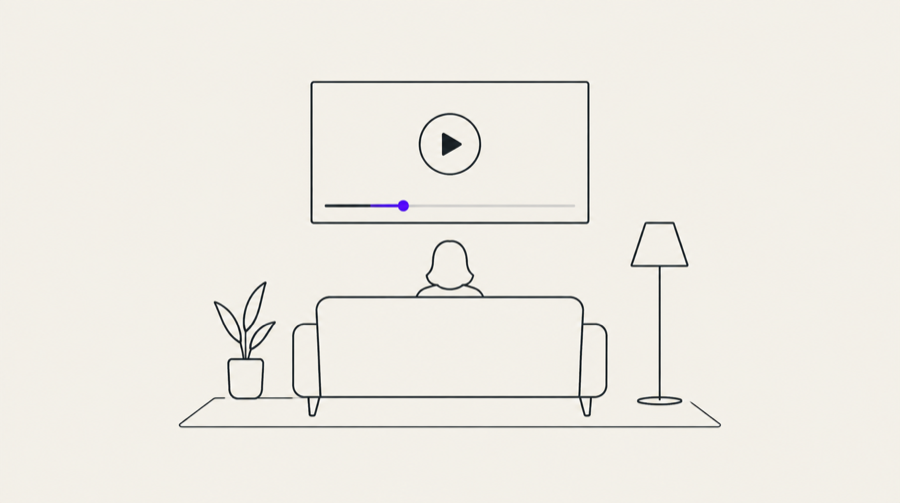 Drawing: a video playing before another