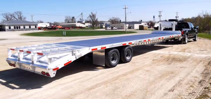 Gooseneck Flat Deck Flatbed Trailer