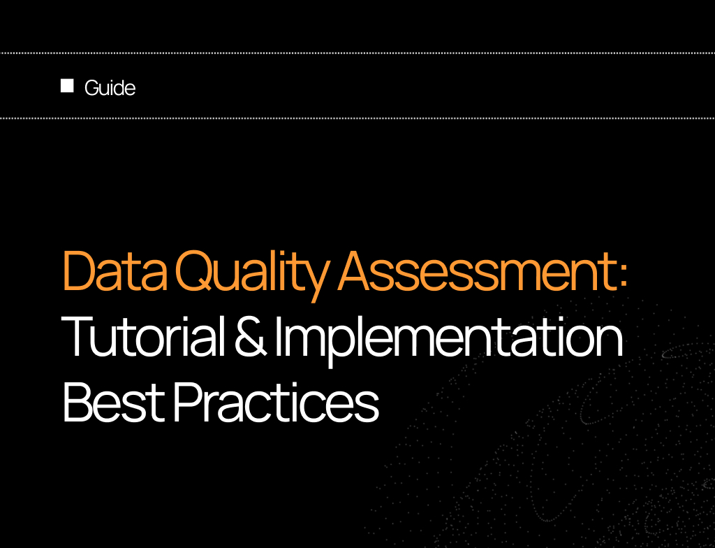 Data Quality Assessment: Tutorial & Implementation Best Practices