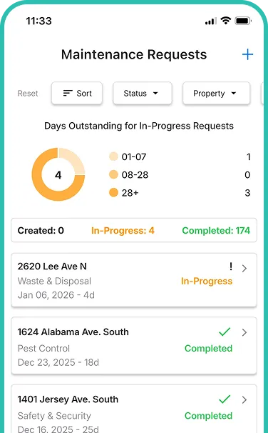 Image showing tenant maintenance request submission