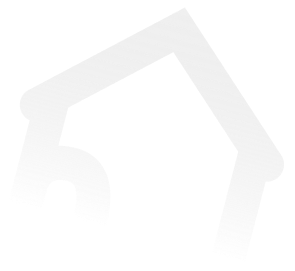 Stylized white house outline with a rounded archway on a transparent background.