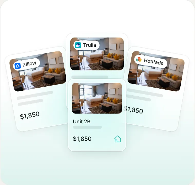One listing fanning out to Zillow, Trulia and HotPads