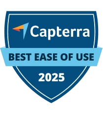 Capterra Award - Best Ease of Use 2025