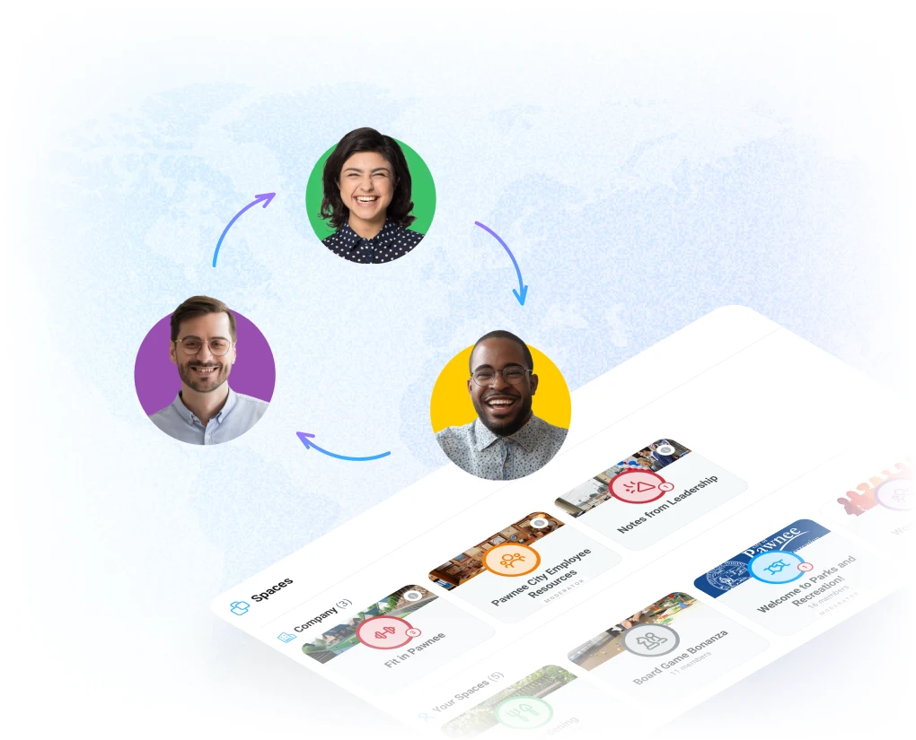 International employees staying connected through Motivosity’s employee recognition and engagement program.