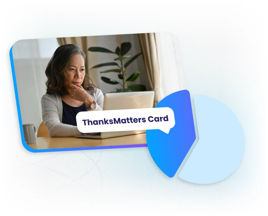 Simplified reporting for the Motivosity ThanksMatters Card giving leaders and HR visibility into employee reward spending.