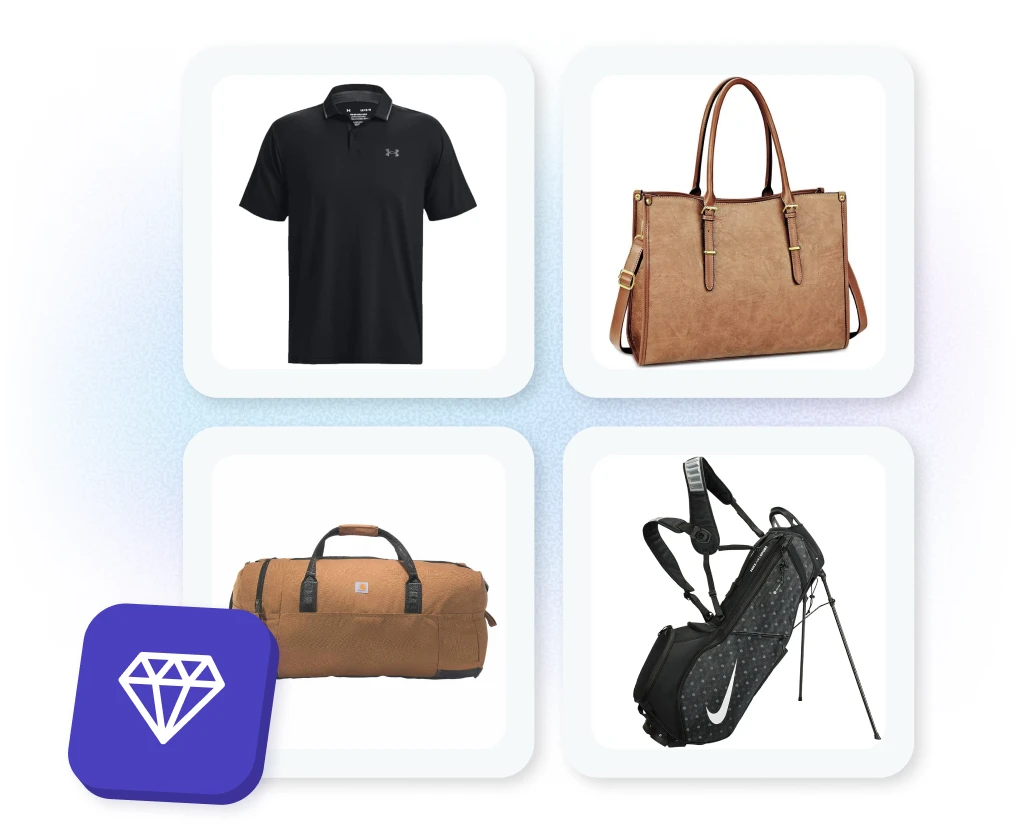 High-end premium employee rewards in Motivosity that can be branded with company logos for personalized gifting.