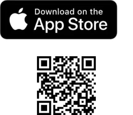 Download on the App Store button with Apple logo on black background.