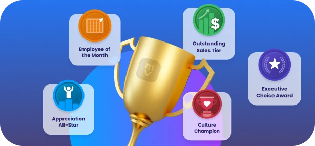 Nominations and awards in Motivosity for leaders and managers to recognize employee performance and contributions.