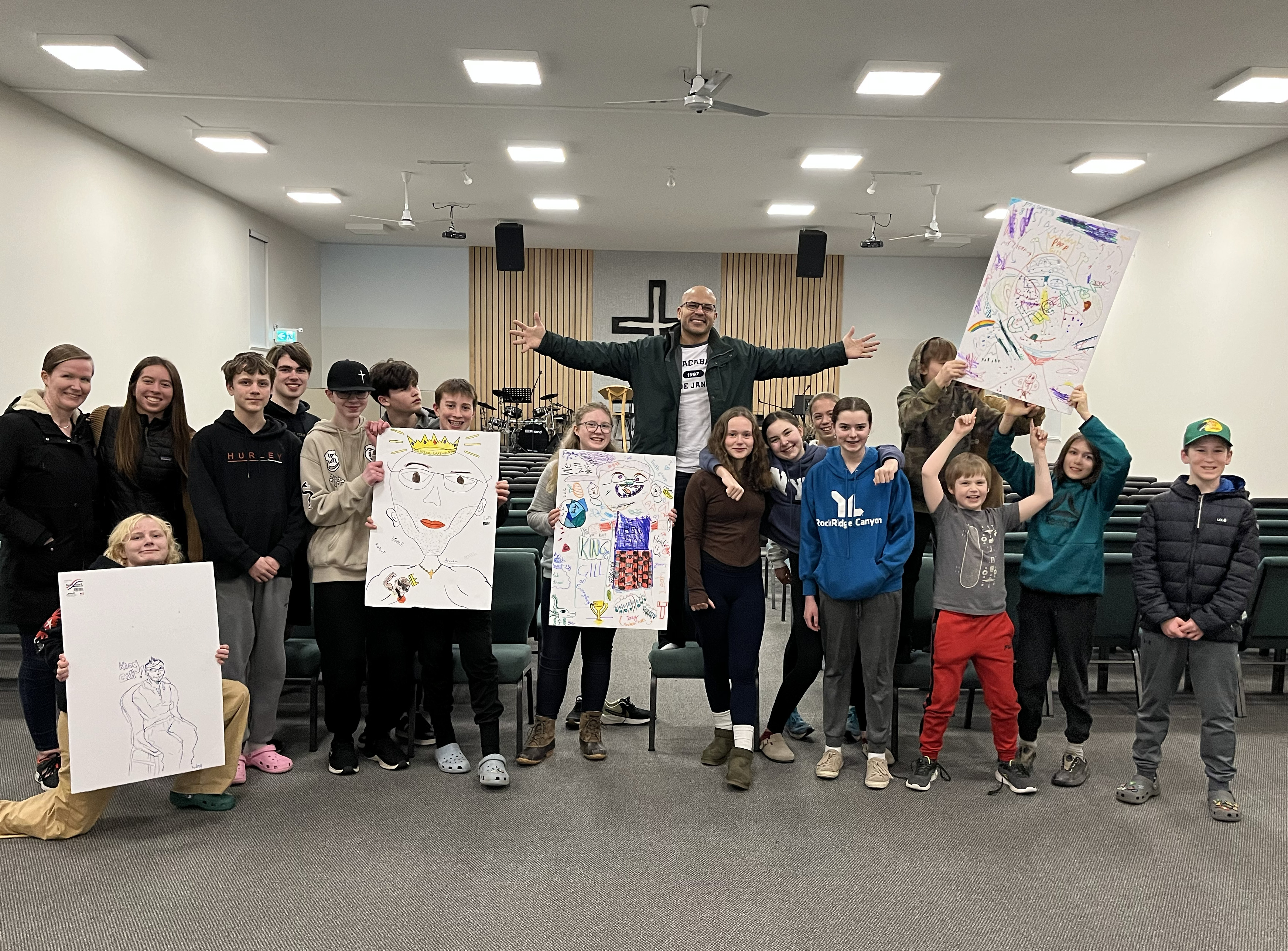 The youth group at Hammond Bay Church