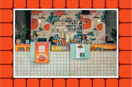 Illustration d’un article sur l’image de marque d’un restaurant, café ou concept store