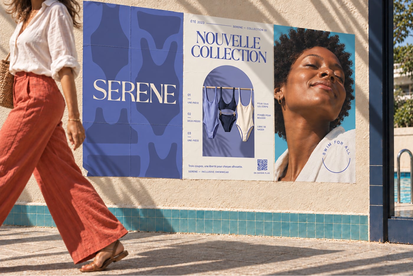 Campagne d’affichage Serene pour la nouvelle collection de maillots de bain été 2023