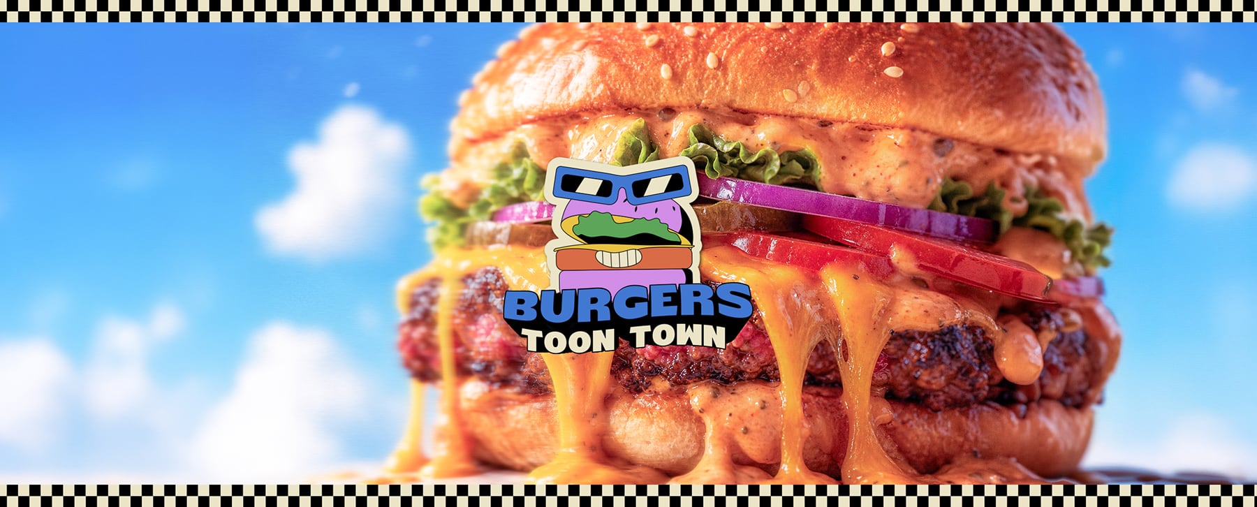 Identité visuelle du restaurant Burger Toon Town