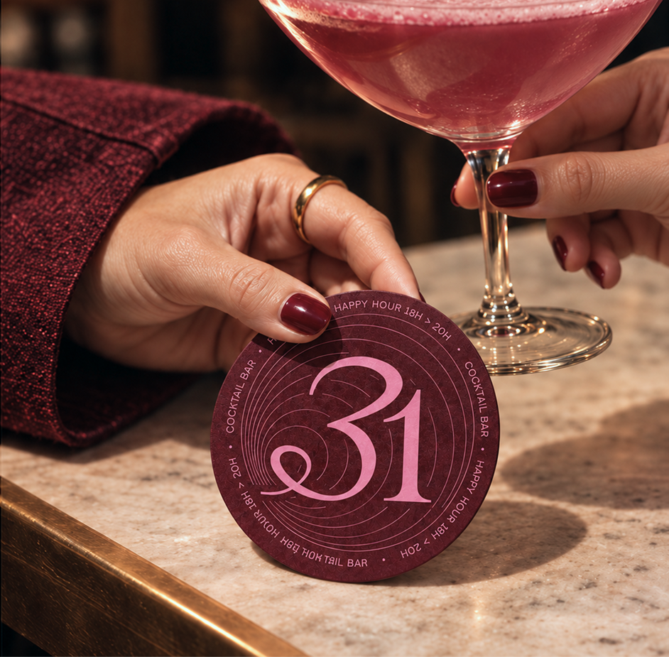 Sous-bock du bar à cocktails Tail 31