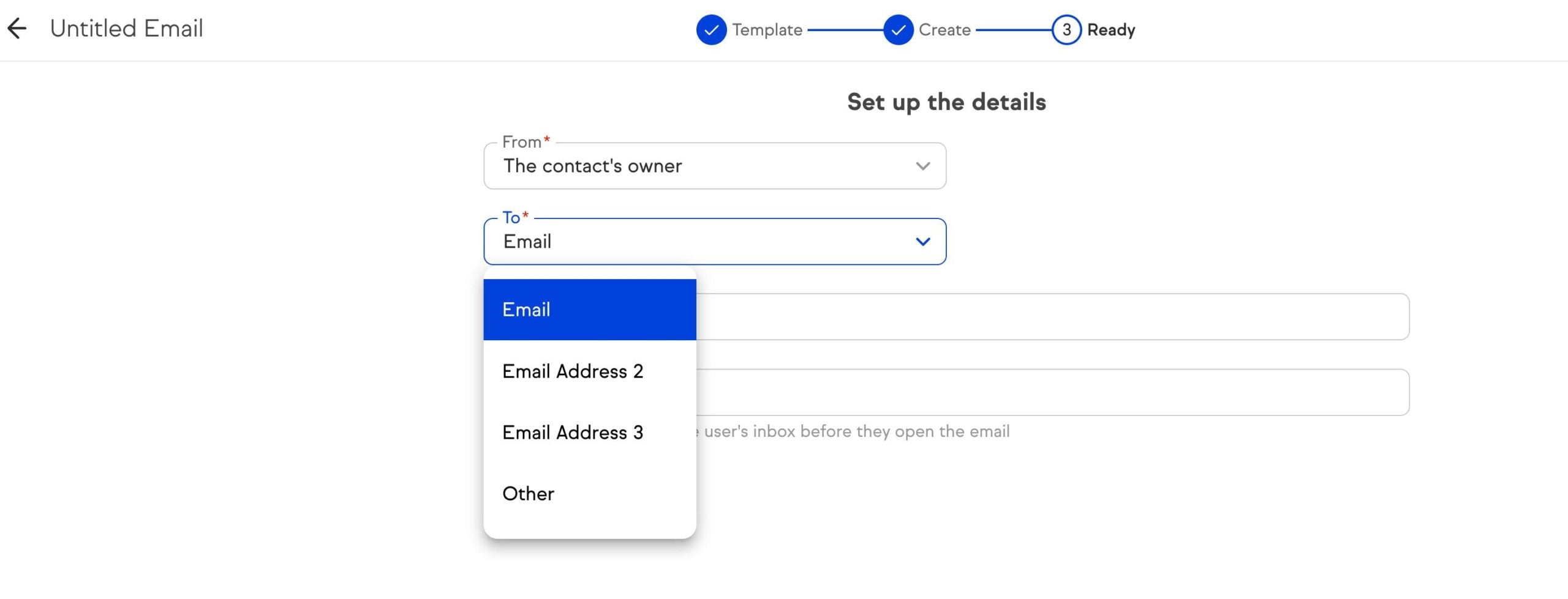 updated to send options