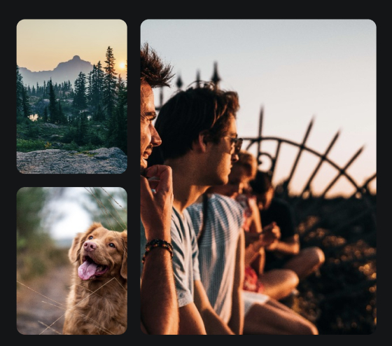 Example tiles in app hint image