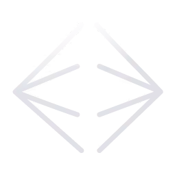 Four white arrows pointing outward in four diagonal directions inside a diamond-shaped outline.