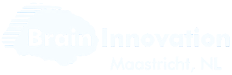 Brain Innovation logo with Maastricht, NL wordmark.