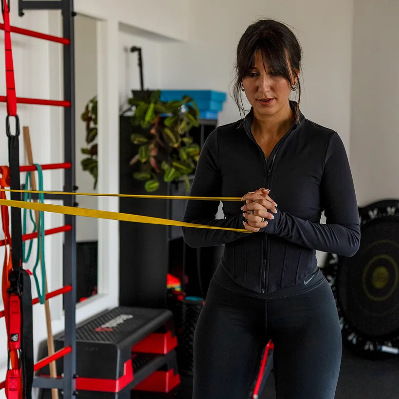 coach de sport élastique exercice