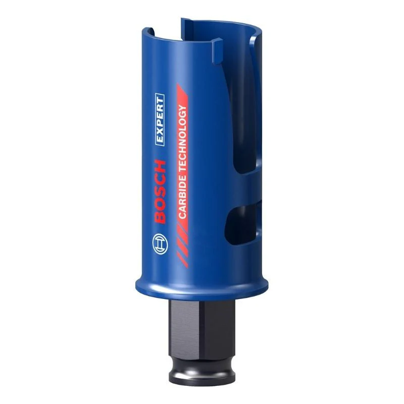 Outil trépan de précision utilisé par le serrurier pour percer proprement un mécanisme de serrure bloqué sans abîmer la porte.