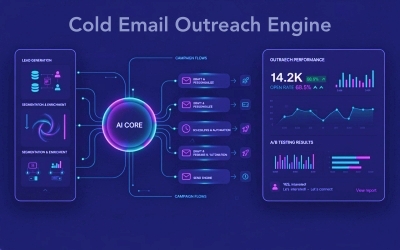 AI cold email outreach lead gen and sales system