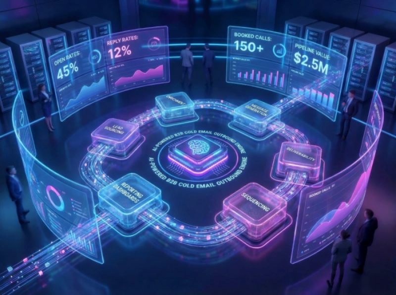 AI cold email outreach lead gen and sales system