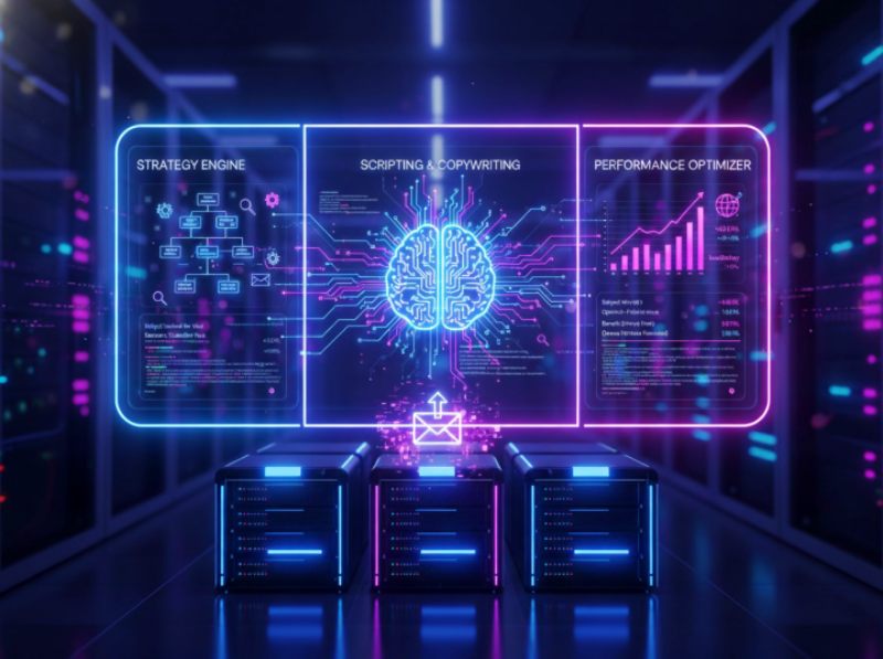 AI cold email outreach B2B lead gen agency