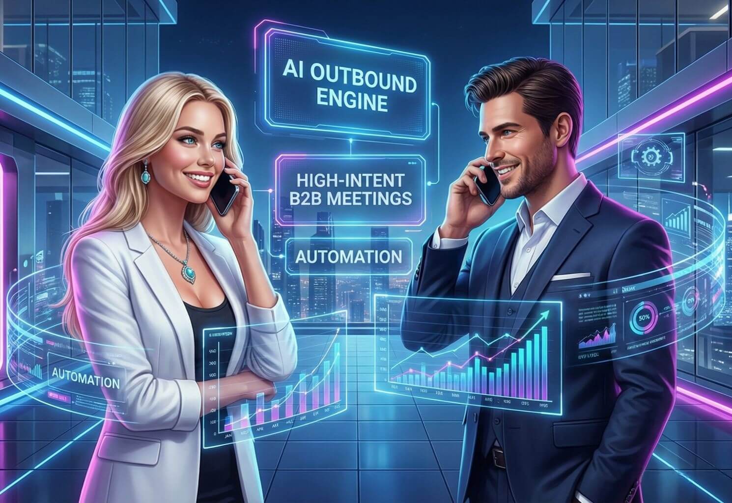 Cybersecurity AI Outbound B2B Lead Gen Cold Email Outreach Voice AI Growth System