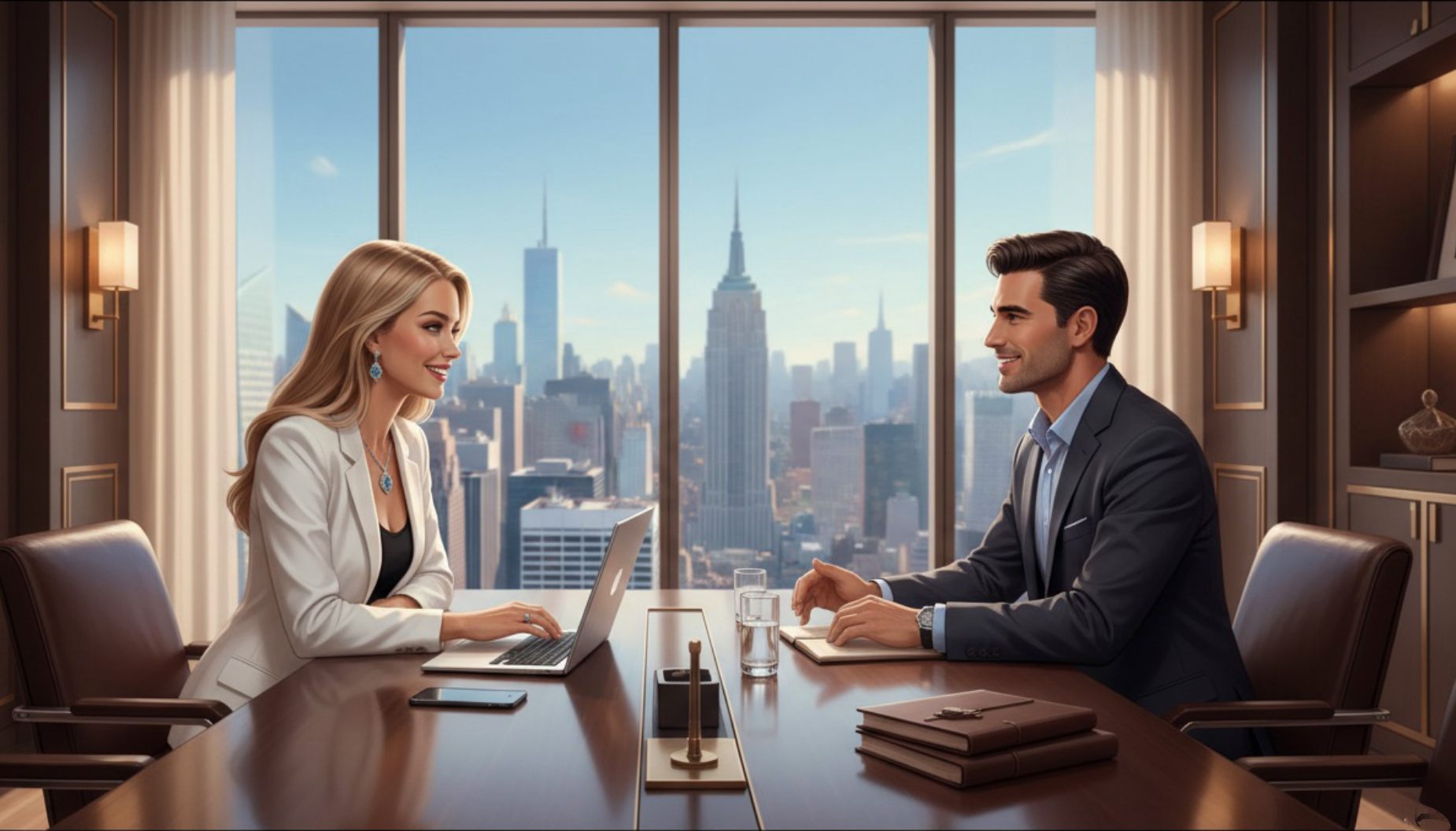 Post-exit SaaS founder speaking on a mobile phone with elite senior wealth advisor about wealth management