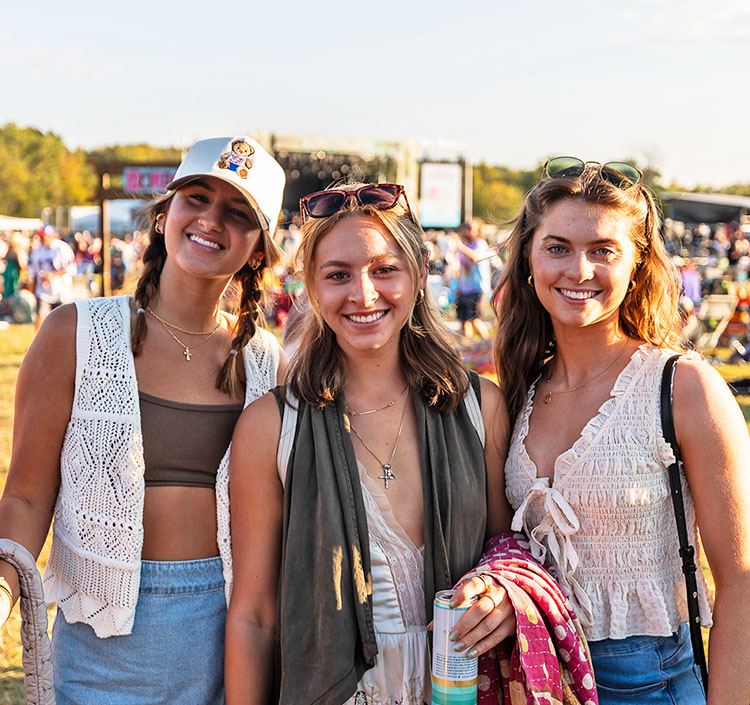 Group of friends at Borderland Festival