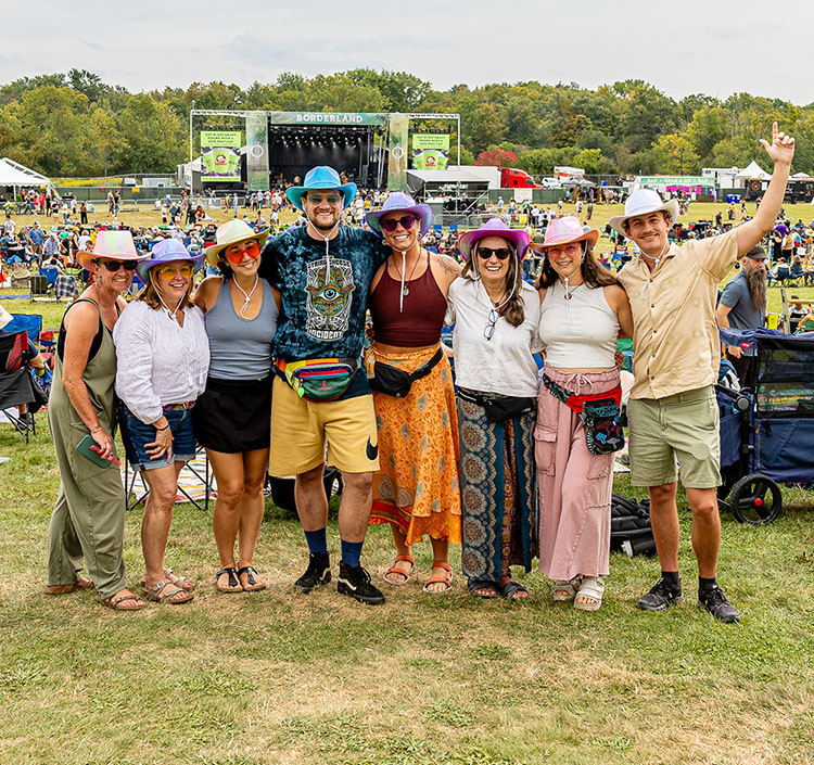Fans and friends at Borderland Festival