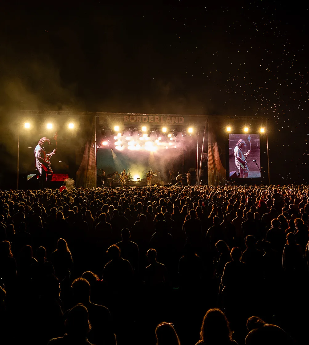 The night stage at Borderland Festival