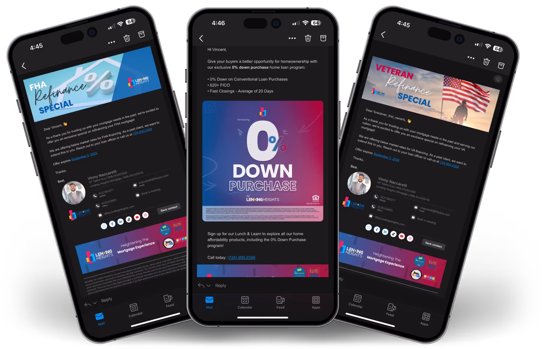Client connect email examples