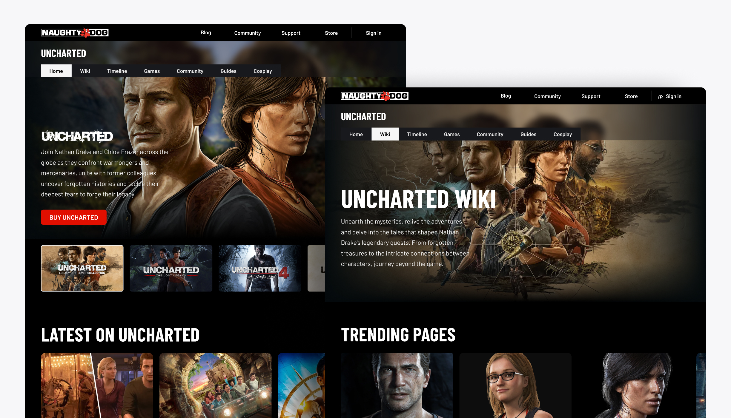 Title section design